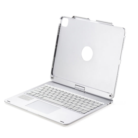 For iPad Pro 12.9 Inch 2022/2021/2020/2018 Tablet Bluetooth Touch Keyboard With Backlight 360 Degree Rotation(Silver) by buy2fix