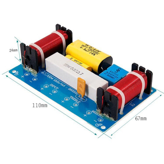 WEAH-338 High Medium And Low 3-Way Audio Crossover Hi-Fi Speaker Conversion Divider by buy2fix