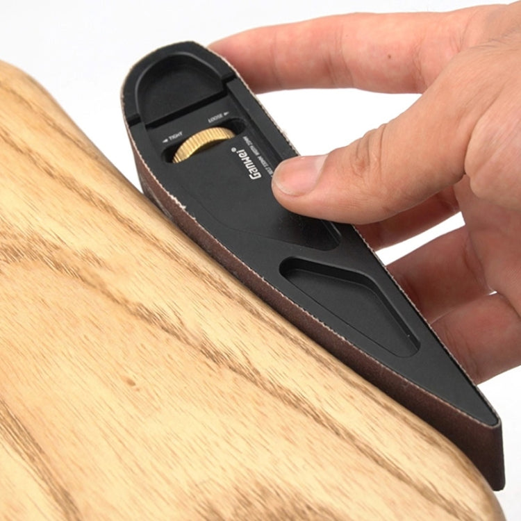 Ganwei Sandpaper Holder Adjustable Manual Curve Grinding Polishing Belt Sander Sandboard Woodworking Tool With 16pcs 120/320/600 Grit Sanding Belt by Ganwei