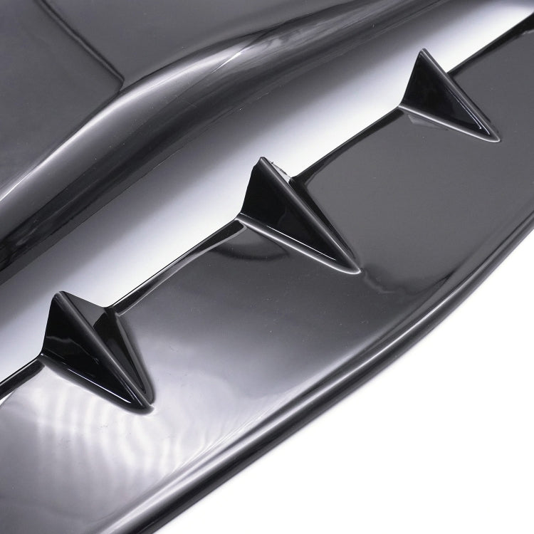 Universal Carbon Car Hood Scoop Air Flow Intake Decorative Turbo Bonnet Vent Cover With Tape(Black) by buy2fix