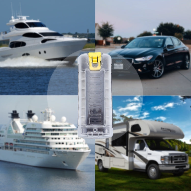 6-Way Plug-In Insulated Cover Fuse Box For Cars Yachts, Set: Upgraded Version A by buy2fix