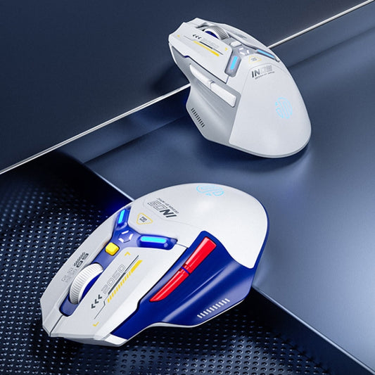 Inphic IN9 Tri-mode Wireless Bluetooth Gaming Office Computer Mouse(White Silent Edition) by Inphic