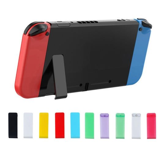 For Nintendo Switch Console 2pcs Replacement Kickstand Back Shell Holder(Black) by buy2fix
