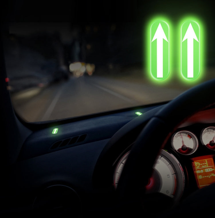 2pairs Safety Point Driving Assistance Positioning Mark Car Interior Luminous Sticker by buy2fix