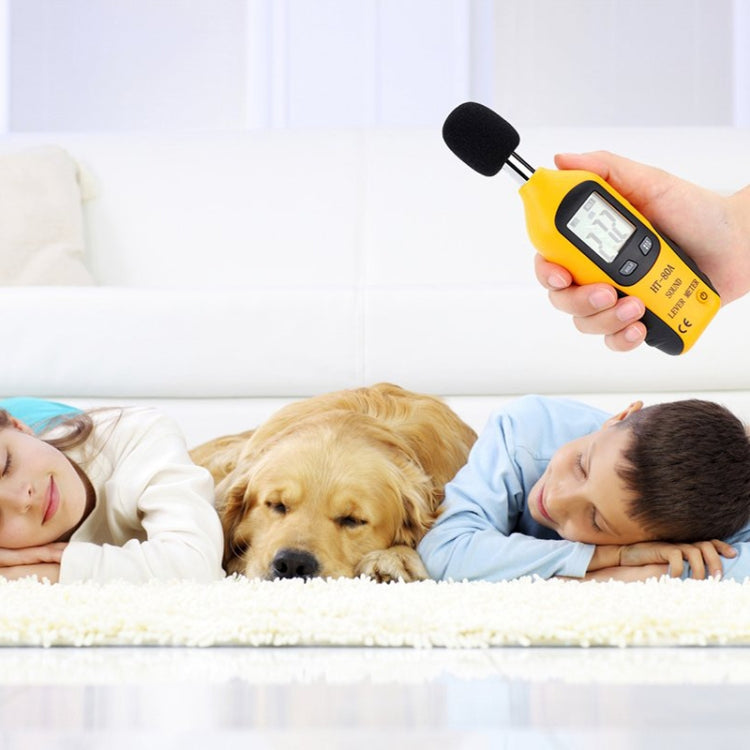HT-80A Small LCD Digital Display Noise Tester Portable Precision Noise Meter by buy2fix