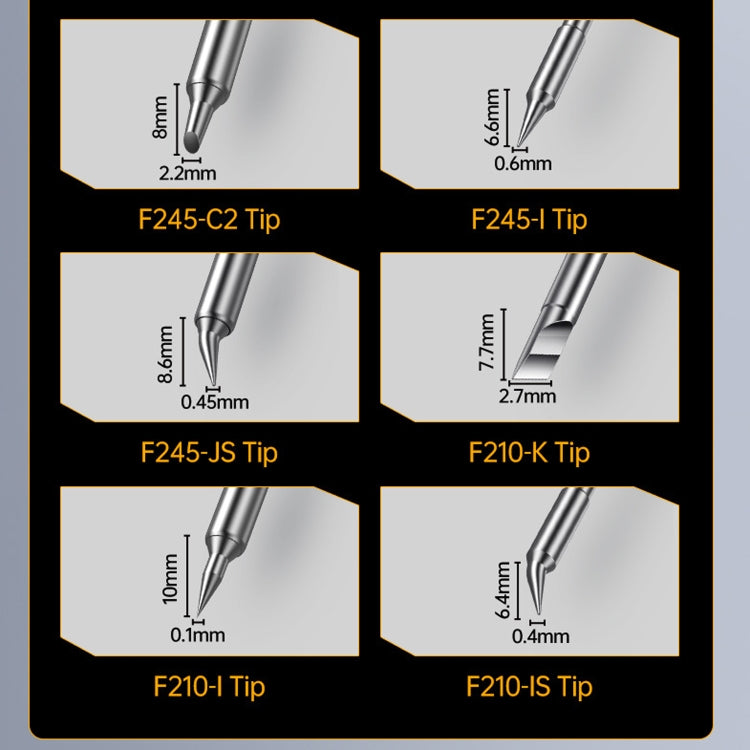 FNIRSI 200W Intelligent Constant Temperature Electric Soldering Iron Station, Set: US Plug F210 K Head by FNIRSI
