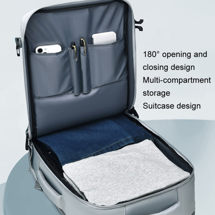 WEIXIER B722 Simple Style Large Capacity Travel Multifunctional Backpack(Beige) by WEIXIER