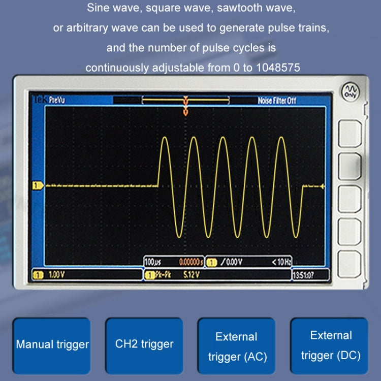 JUNTEK Programmable Dual-Channel DDS Function Arbitrary Waveform Signal Generator, Frequency: 60MHz(US Plug) by buy2fix