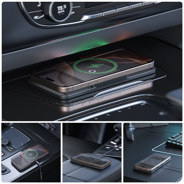 Avoid Camera Universal Car Wireless Charger Anti-slip Mat(USB Interface 1m) by buy2fix