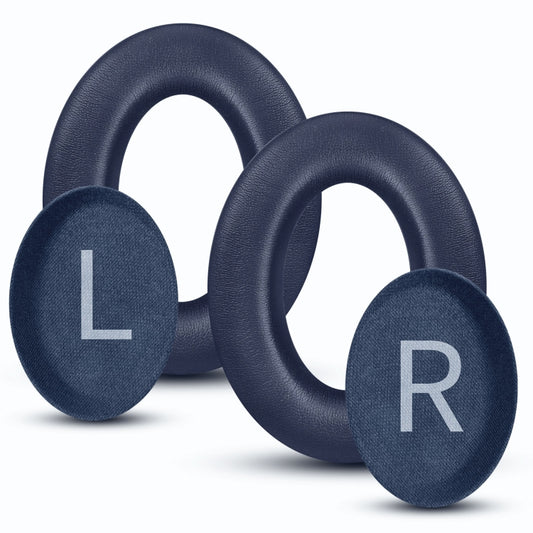 For BOSE QC45 1pair Headphone Sponge Earmuff Leather Cover(Navy Blue) by buy2fix