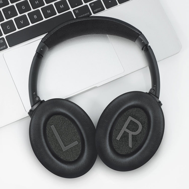 For BOSE QC45 1pair Headphone Sponge Earmuff Leather Cover(Navy Blue) by buy2fix