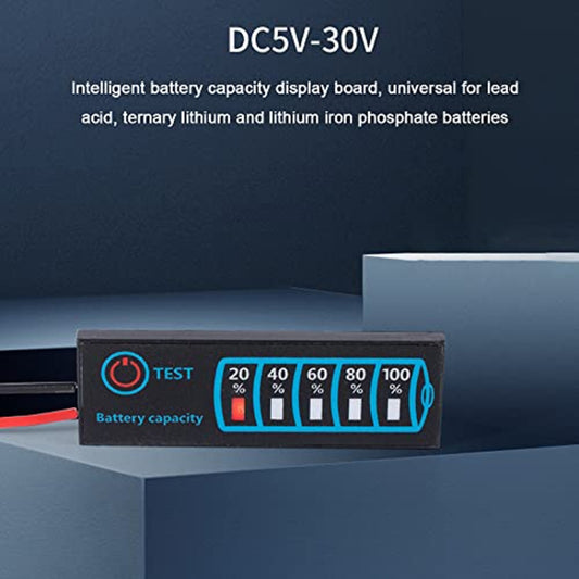 4615 Lead- Acid Lithium Battery Universal LED Voltage And Electricity Display Board by buy2fix