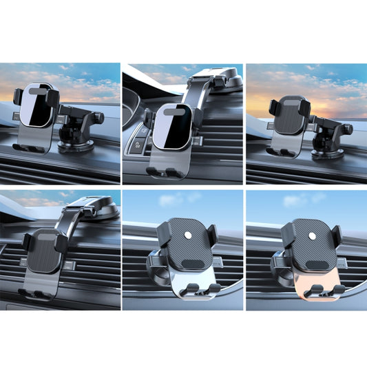Car Suction Cup Dashboard Automatic Lock Mobile Phone Holder, Style: Black Air Outlet by buy2fix