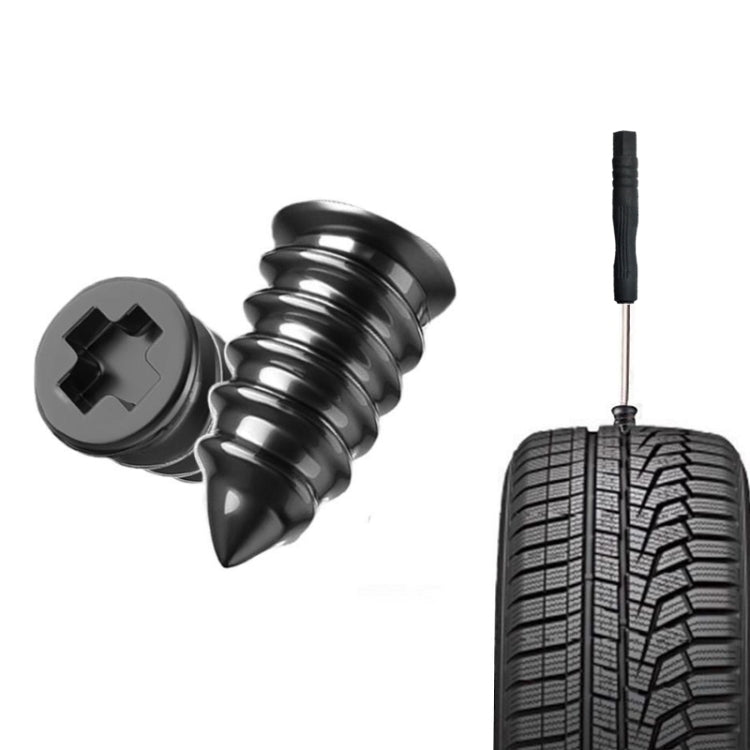 Electric Motorcycle Vacuum Tire Repair Nails, Set: 15pcs Small + 15pcs Large+ Screwdriver by buy2fix