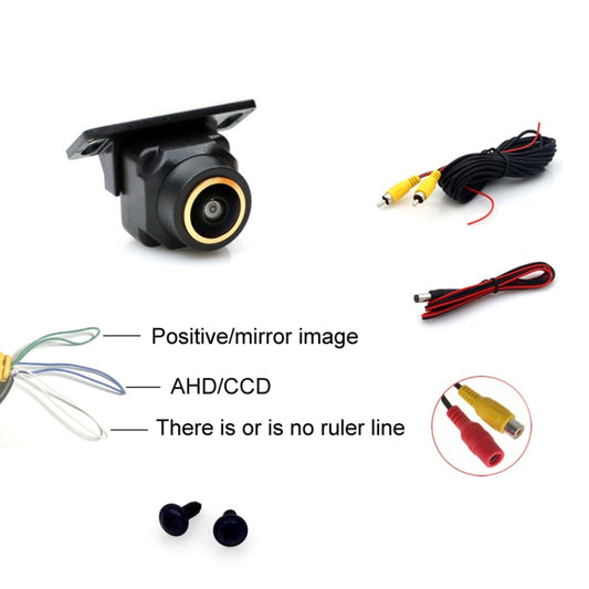 Car Universal HD Night Vision Rear View Reversing Three-Control Fisheye Camera, Style: AHD720P Panoramic by buy2fix