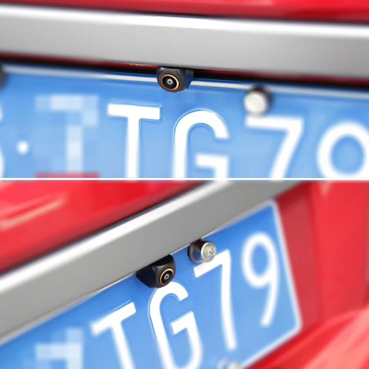 Car Universal HD Night Vision Rear View Reversing Three-Control Fisheye Camera, Style: AHD720P Plug-in by buy2fix