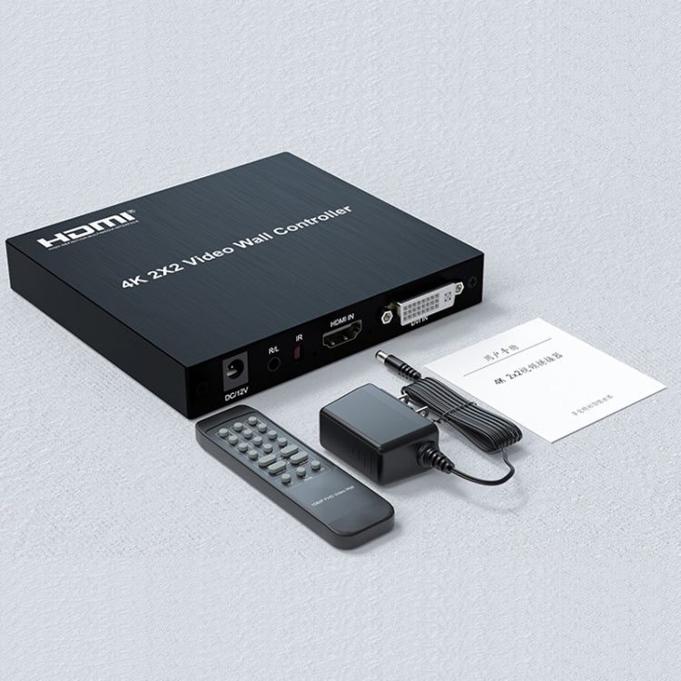 4K 2x2 HDMI Video HD Splice Support HDMI / DVI Input 4CH HDMI Output UK Plug by buy2fix