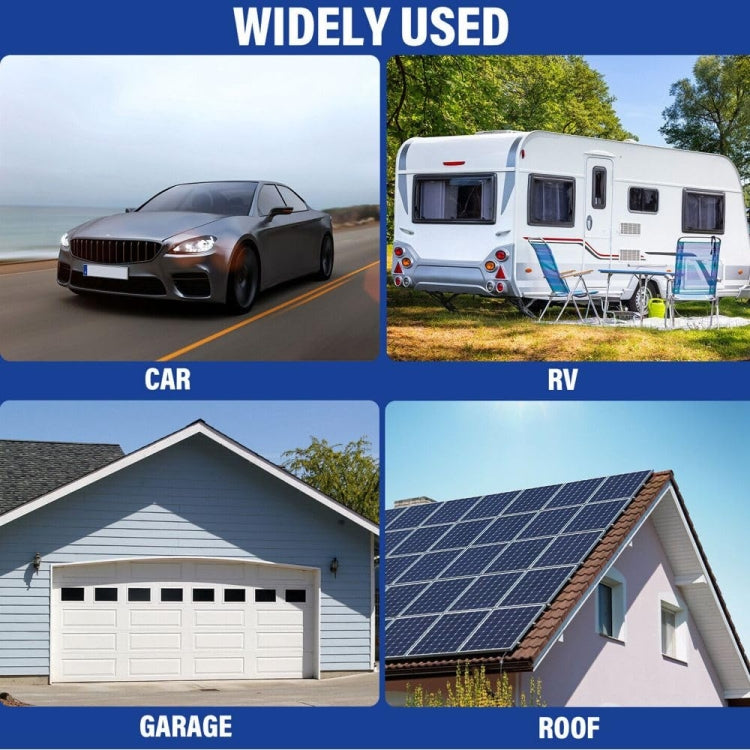 250x180x10mm Car Thick Aluminum Foil Hood Heat And Sound Insulation Pad by buy2fix