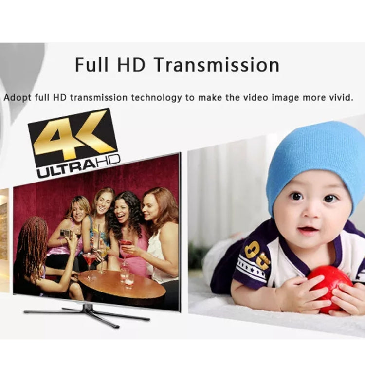 HDMI To RJ45 Single Ethernet Cable 100m Extender 4K HD Cable Signal Amplifier EU Plug(Silver) by buy2fix