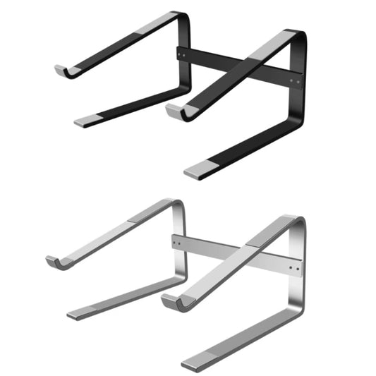 Desktop Aluminum Alloy Heightened Heat Dissipation Laptops Stand(Silver) by buy2fix