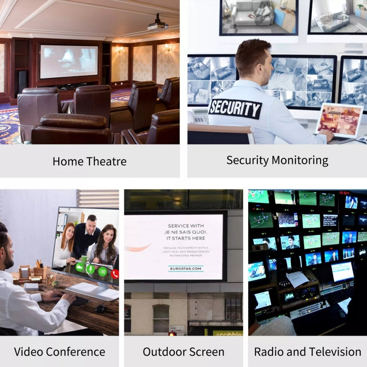 HDMI To RJ45 120m Single Network Cable 4K HD Network Extender, Receiver+Transmitter US Plug(Black) by buy2fix