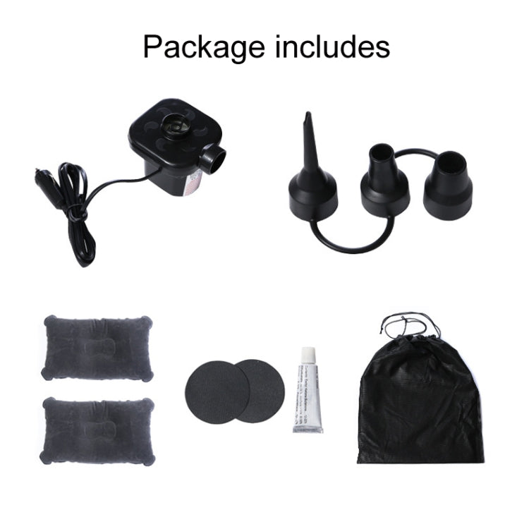 Inflatable Mattress For Car Travel SUV Rear Seat/Trunk, Color: Black Dual-purpose Square Pier by buy2fix