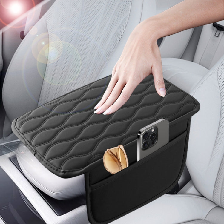 Car Armrest Box Leather Storage Heightening Pad(Beige) by buy2fix