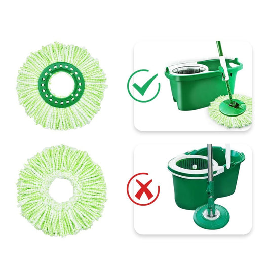 For Libman Tornado Spin Mop Microfiber Mop Pad Replacement Parts(Green) by buy2fix