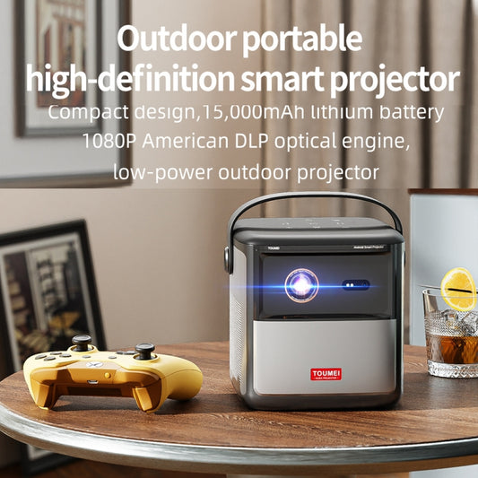 TOUMEI S8 1080P/4K DLP Android 11.OS Wifi 3D Wireless Projector EU Plug by TOUMEI