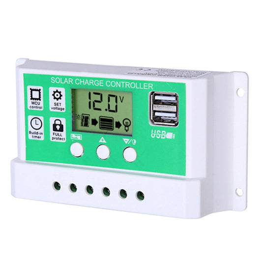 100A 12V PWM Solar Cell Panel Charger Controller Lithium-ion Lead-acid Battery Solar Controller by buy2fix