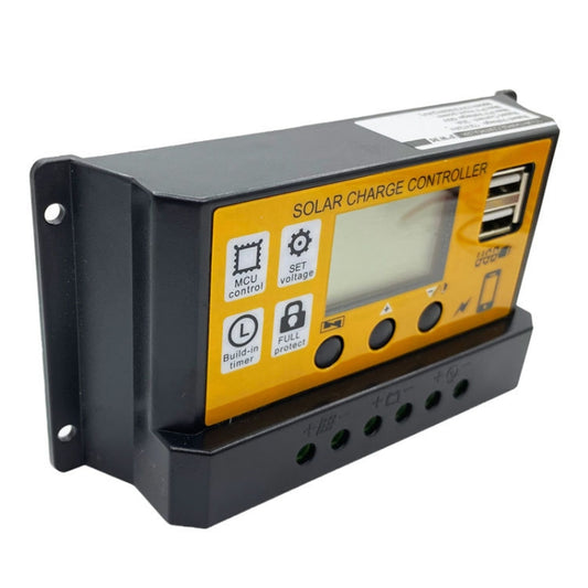 10A 12V/24V Simple Solar Controller Light Time Control Solar Panel Regulator Controller With USB by buy2fix