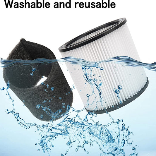 For Shop-Vac 90350 90304 90333 Vacuum Cleaner Accessories 1 Filter+1 Foam Filter by buy2fix