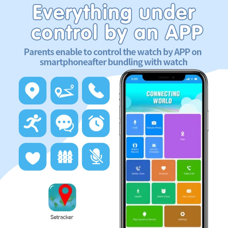 4G Kids Smart Phone Positioning Watch IP67 Waterproof / Video / Voice Calling(Pink) by buy2fix