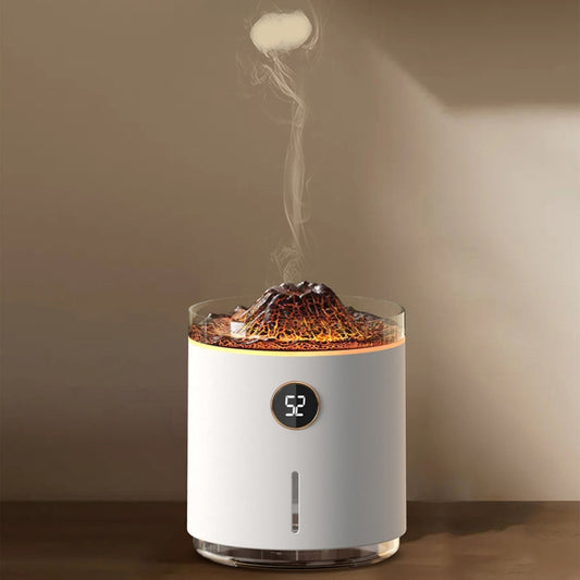 HX127 Mini Volcano Lava Aromatherapy Diffuser Small Household Atmosphere Humidifier, Color: White by buy2fix