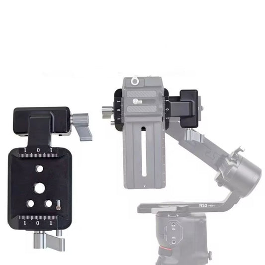 For DJI Ronin RS 3 Pro / RS 3 / RS 2 Vertical Shooting Plate Mount Stabilizer Accessories(Gray) by buy2fix