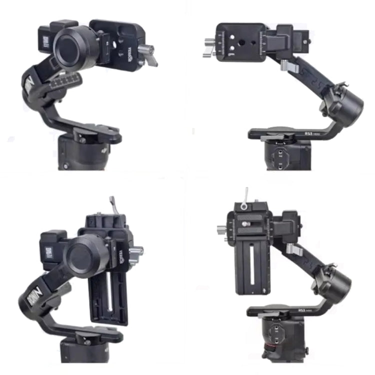 For DJI Ronin RS 3 Pro / RS 3 / RS 2 Vertical Shooting Plate Mount Stabilizer Accessories(Gray) by buy2fix