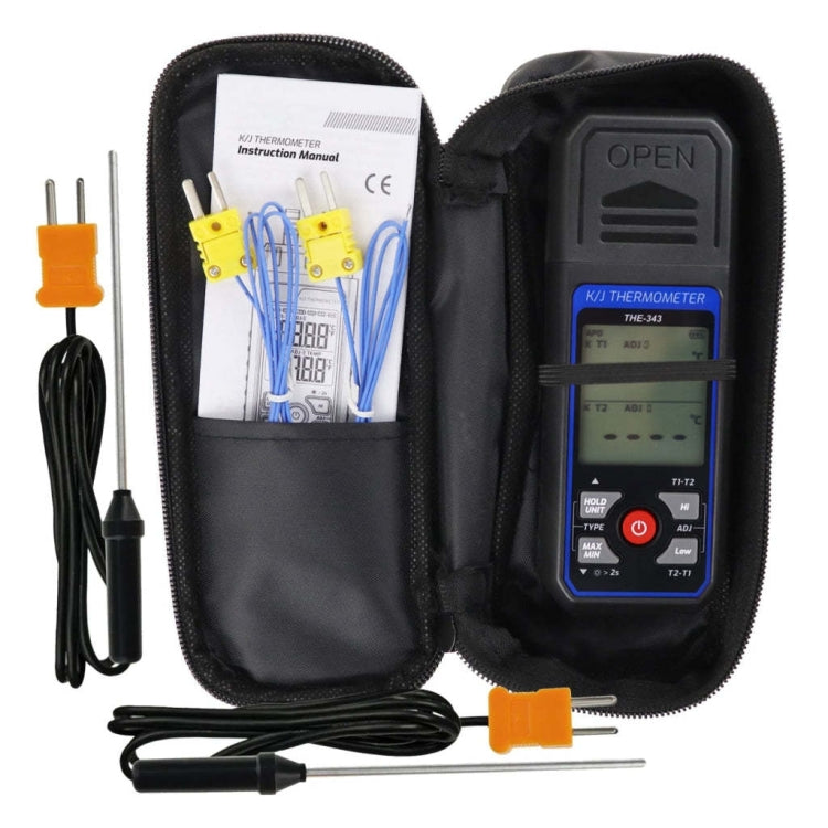 K-type Industrial High-precision Contact Probe Electronic Temperature Gauge(THE-343) by buy2fix