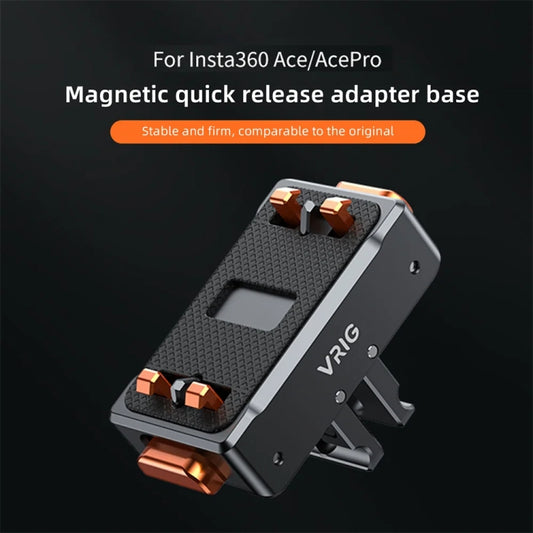 VRIG Magnetic Quick Release Adapter for Action Camera , Spec: Base+Top Cover Kit by buy2fix
