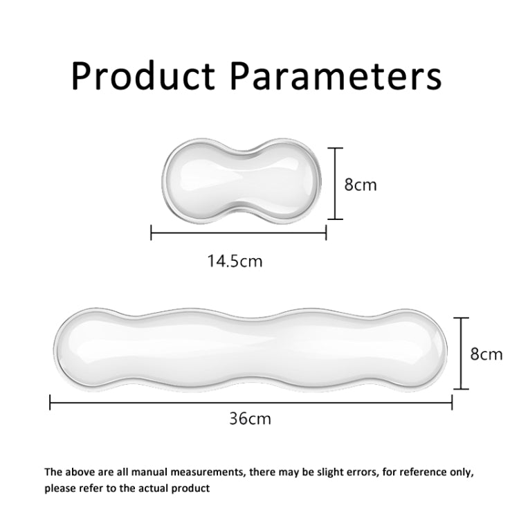 Cool Silicone Keyboard Wrist Rest Mouse Pad Relieve Wrist Fatigue, Spec: Large Green by buy2fix