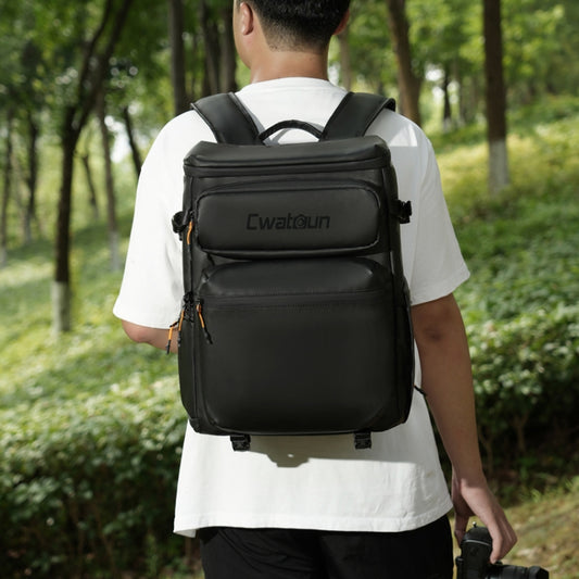Cwatcun D141 Shoulder Drone Bag Large Capacity Multifunctional Waterproof Photography SLR Camera Bag(Black Extra Large) - Backpack by Cwatcun | Online Shopping UK | buy2fix
