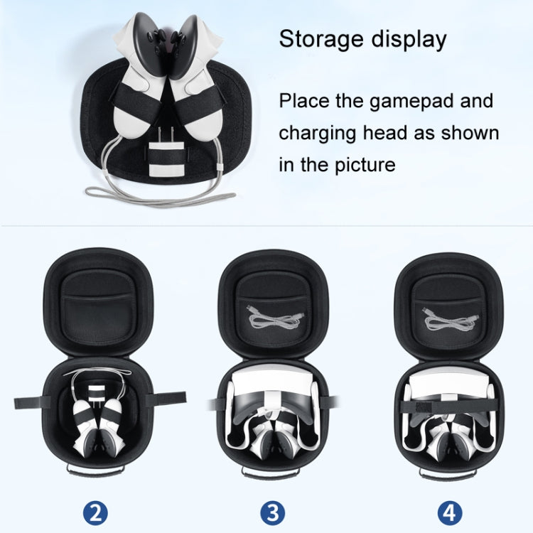 For Meta Quest 3S STARTRC GAMES Oxford Cloth Handheld Storage Bag(Black) by STARTRC GAMES