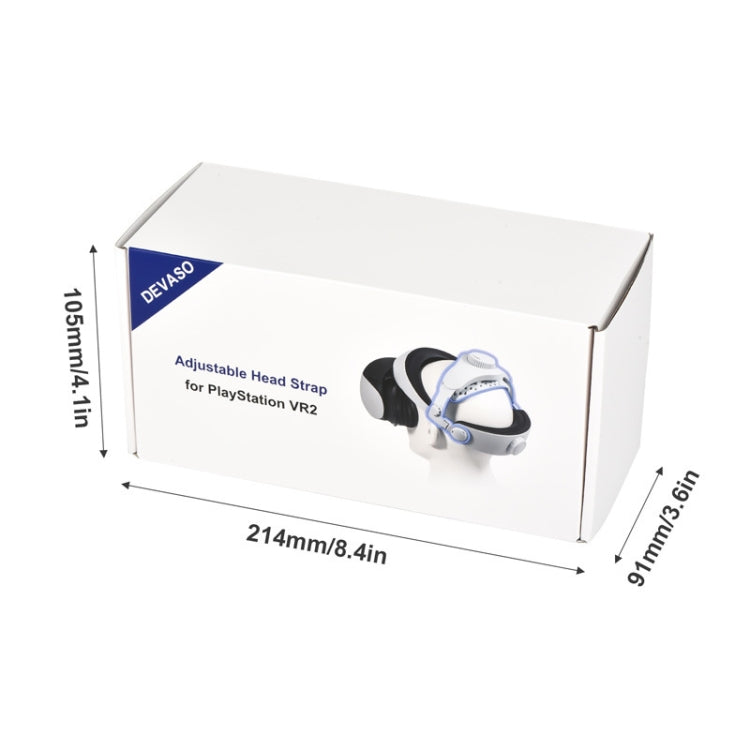 DEVASO For PlayStation VR 2 Elite Headband Non-Slip Comfortable Weight Reducing Headband(White) by DEVASO