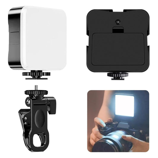 Clip Fill Light with PTZ Video Conference Mobile Phone Camera Photography Lamp, Spec: Battery Type White Light by buy2fix