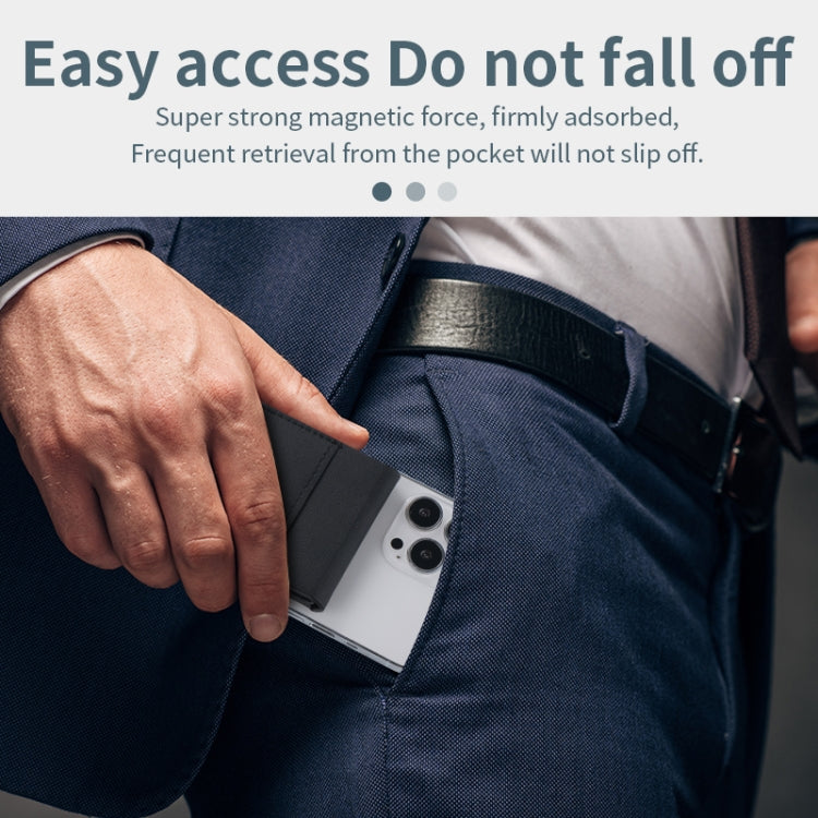 3 in 1 Cellphone Magnetic Wireless Charger Card Holder Phone Bracket(Beige) - Wireless Charger by buy2fix | Online Shopping UK | buy2fix