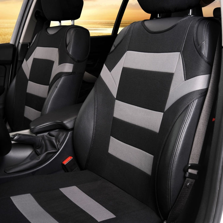 Car Vest Style Double Front Seat Interior Seat Cover(Gray) by buy2fix