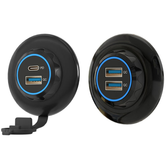 30W Car Ship Mobile Phone Fast Charging Modified USB Charger, Specifications: Duel QC3.0 by buy2fix