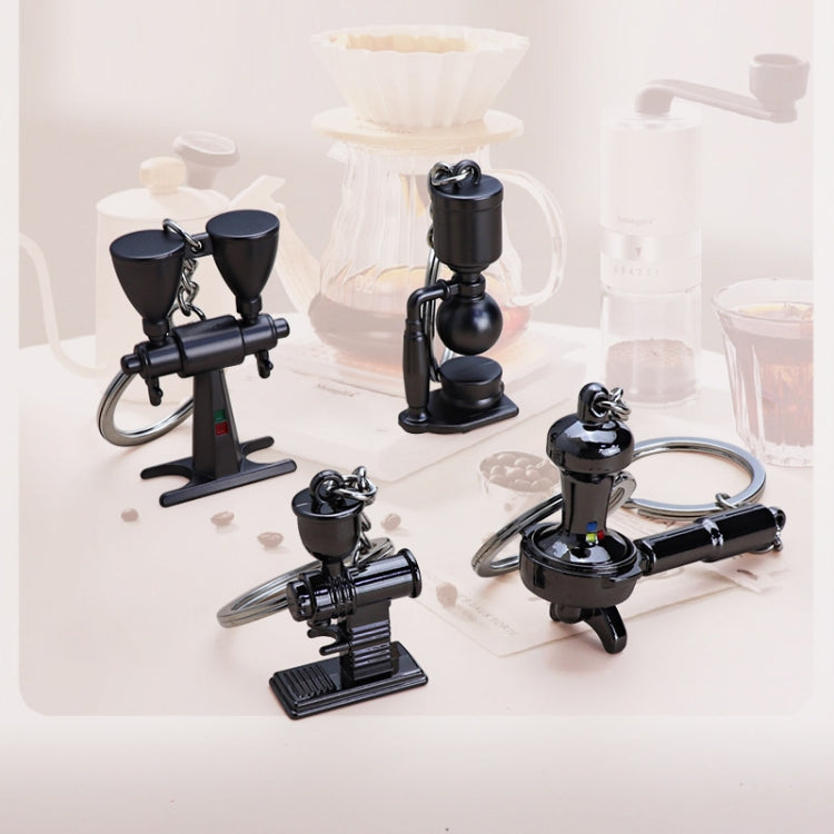 Mini Metal Keychain Coffee Utensils Decorative Pendant, Style: Water Bottle Silver by buy2fix