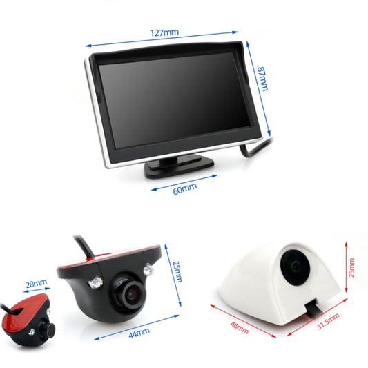 5 Inch Carplay Portable Surveillance Video Car Display, Specification: With CCD Blind Spot Camera by buy2fix
