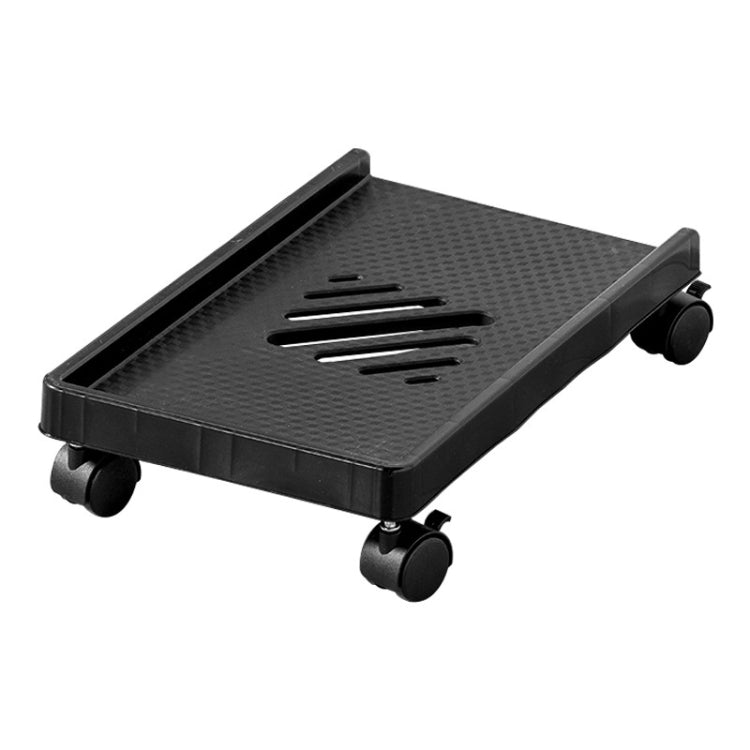 Computer Host Bracket Desktop Chassis Mobile Tray Base Heightening Rack with Pulley, Spec: Straight Wheel by buy2fix