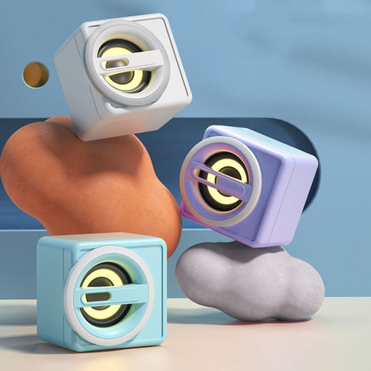 K1 Mini Desktop Computer Wired Speakers USB Subwoofer Speaker, Color: Light Edition Black by buy2fix